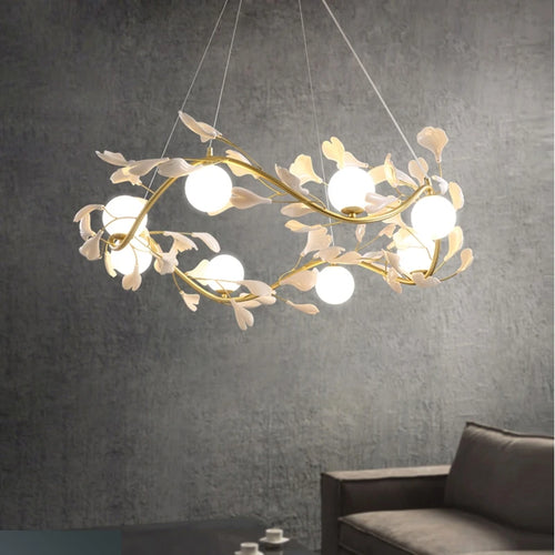 Nordischer Design-Kronleuchter für elegante und romantische Inneneinrichtung - vue 4 sur 11