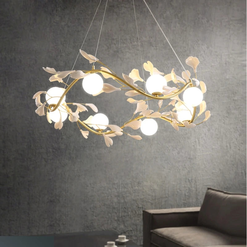 Nordischer Design-Kronleuchter für elegante und romantische Inneneinrichtung - vue 3 sur 11