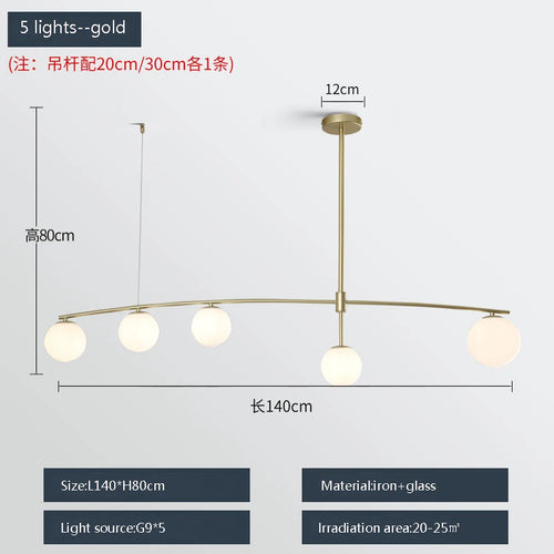 Moderne Pendelleuchte aus Metall und Glas für den Innenbereich - vue 16 sur 18