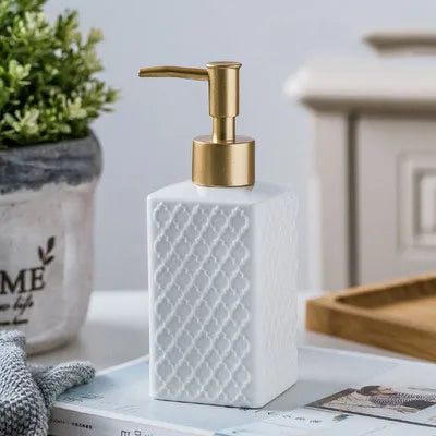 distributeurs de savon liquide en céramique pour salle de bain cadeau - vue 8 sur 11