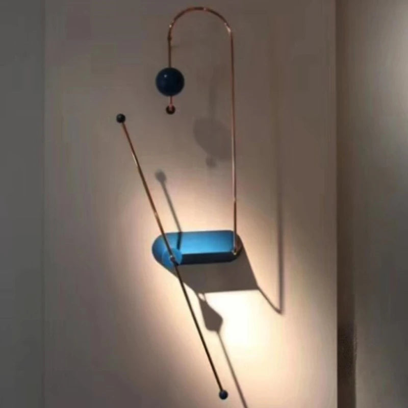 applique murale led en métal pour éclairage nordique moderne - vue 6 sur 10