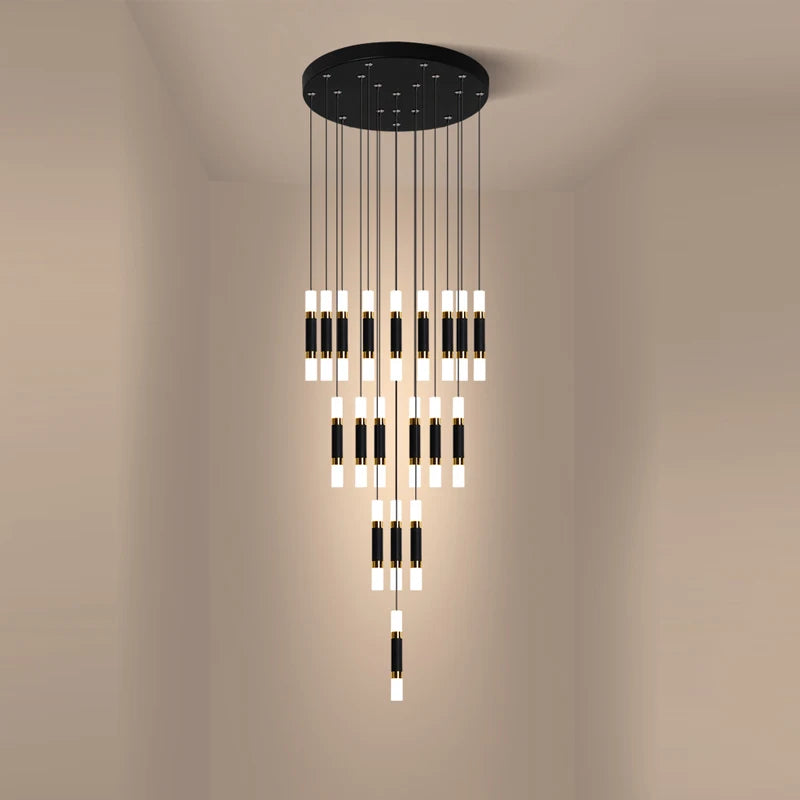 lustre à led en acrylique moderne pour espaces créatifs - vue 4 sur 12