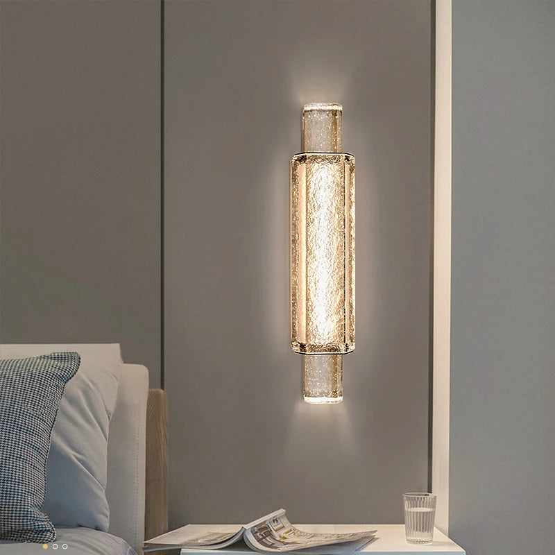 applique murale en cristal à led pour décoration intérieure lumineuse - vue 2 sur 8