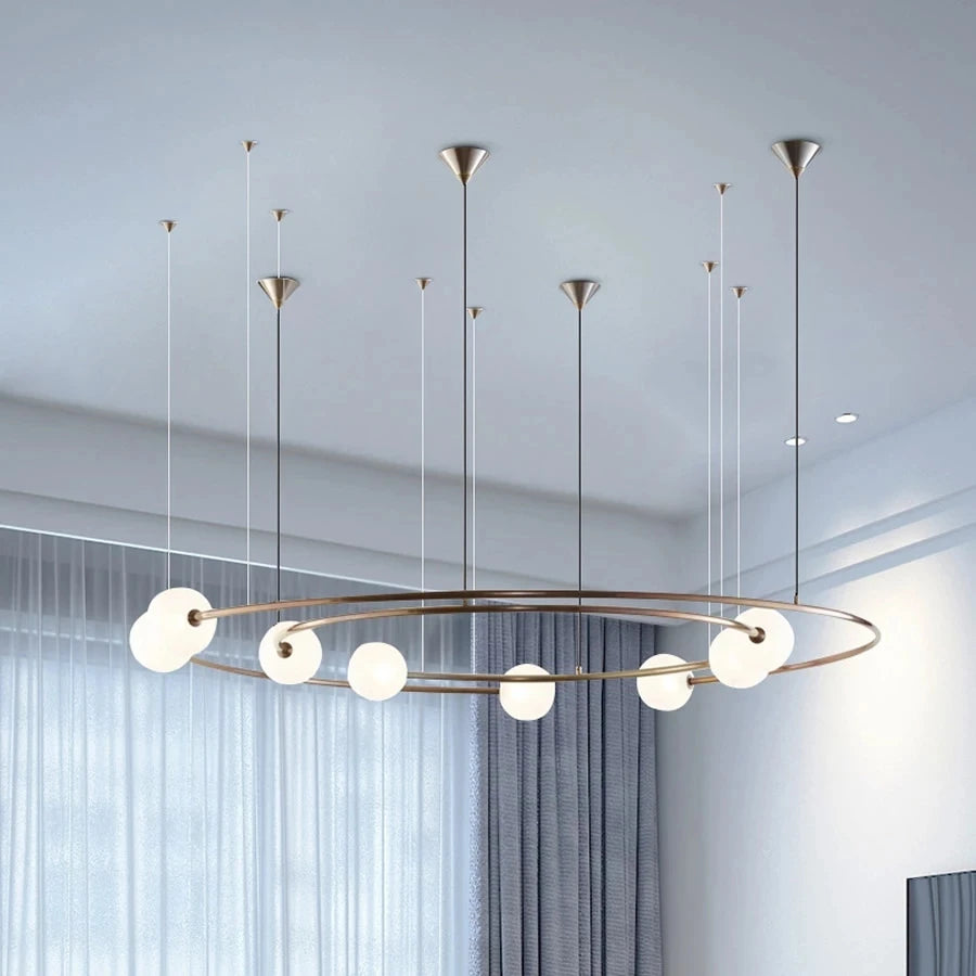 lustre post-moderne globe suspendu pour projet hôtelier winfordo - vue 4 sur 8