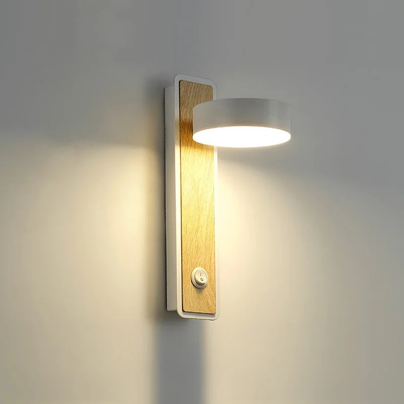 applique murale led moderne avec interrupteur pour lecture
