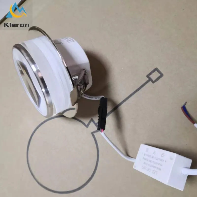 plafonnier led intégré avec spot en cristal pour décoration d'intérieur - vue 6 sur 9