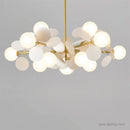 LED-Pendelleuchte im nordischen Design mit dekorativen Blumen aus Acryl