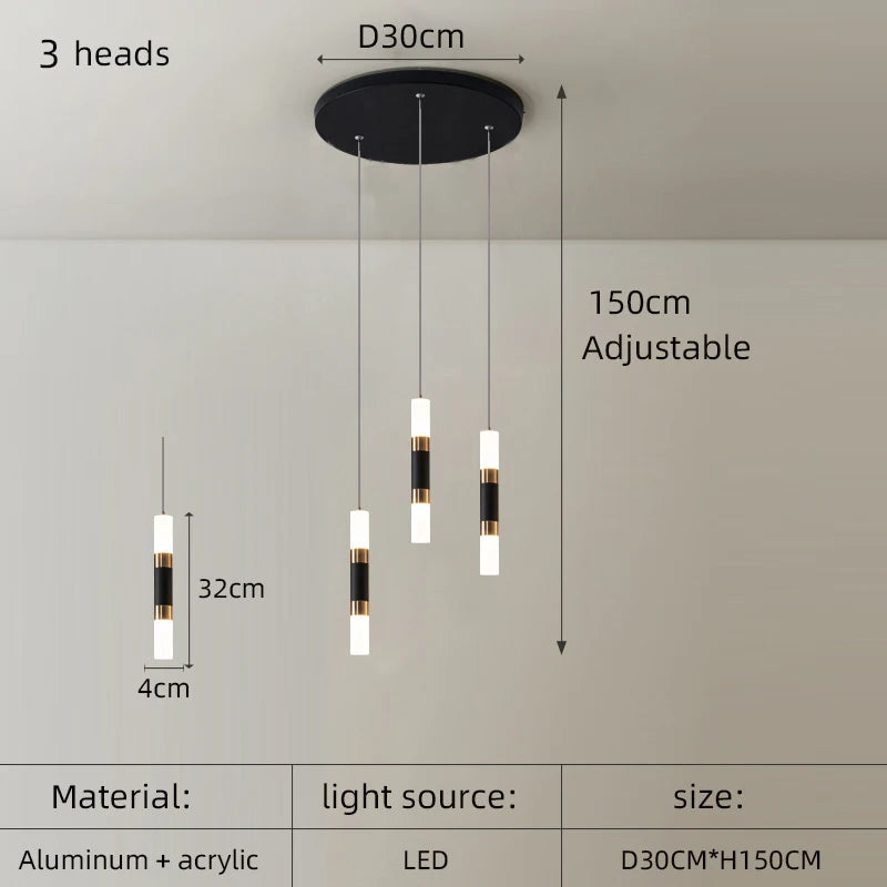 Moderne Pendelleuchte aus Metall im minimalistischen Stil für ein elegantes Interieur