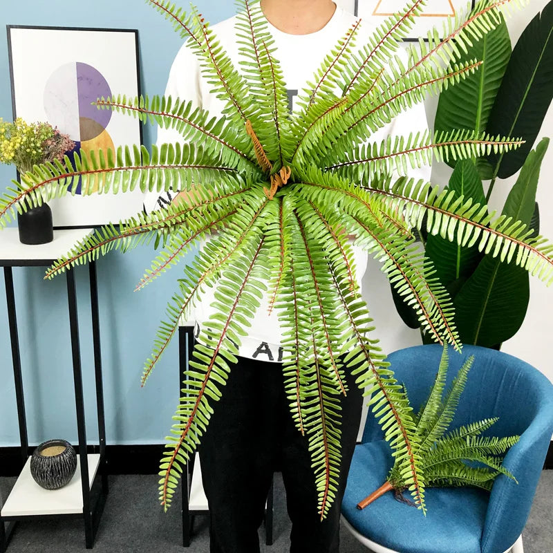 grande fougère artificielle palmier pour décoration extérieure tropicale - vue 3 sur 8