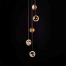 suspension moderne en cristal design luxe pour intérieur décoratif
