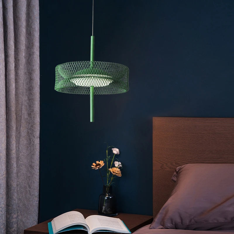 suspension nordique design coloré en métal pour intérieur à led - vue 4 sur 11