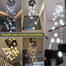 Langer Kristall-Kronleuchter für ein modernes und elegantes Ambiente