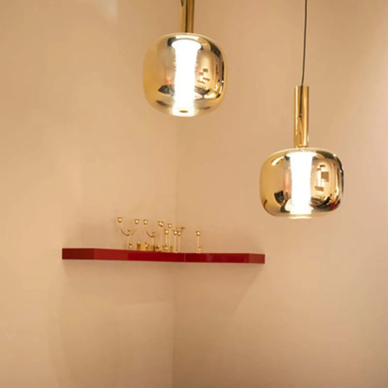 suspension en verre design pour bar restaurant bureau et boutique - vue 5 sur 9