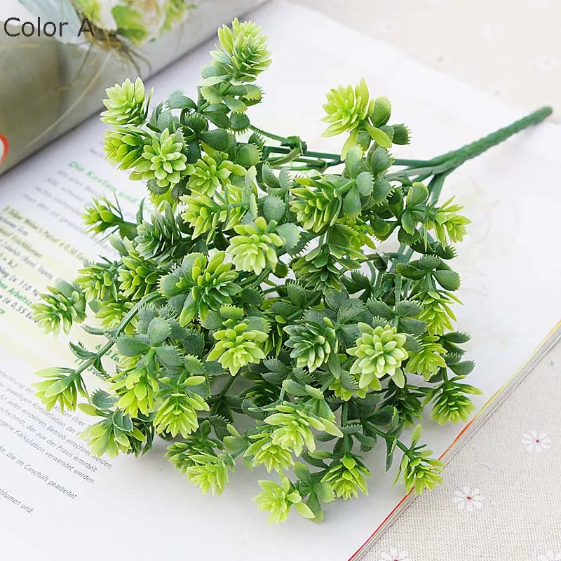 28 têtes de plantes succulentes artificielles pour décoration mariage jardin - vue 4 sur 12