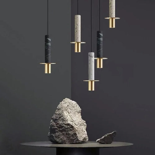Kreative Pendelleuchte aus Beton im Retro-Design für Café und Restaurant - vue 2 sur 7