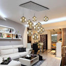 Design-Pendelleuchte aus Glas für moderne Treppen mit LED