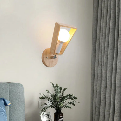 Applique murale nordique en bois naturel