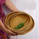 Natural Eco-Friendly Handmade Bamboo Basket, Rattan Storage Basket, Fruit, Vegetables, Bread, Home Organizer