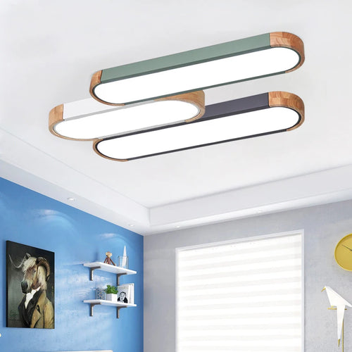 plafonnier nordique long 3 coul fermentation gradation led lampe