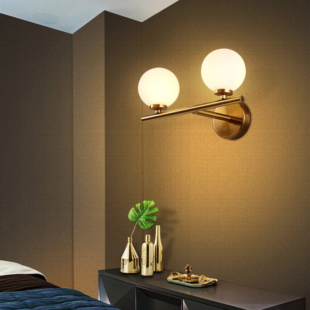 applique murale led intensité variable verre bain miroir chambre coucher 85-265v - vue 5 sur 8
