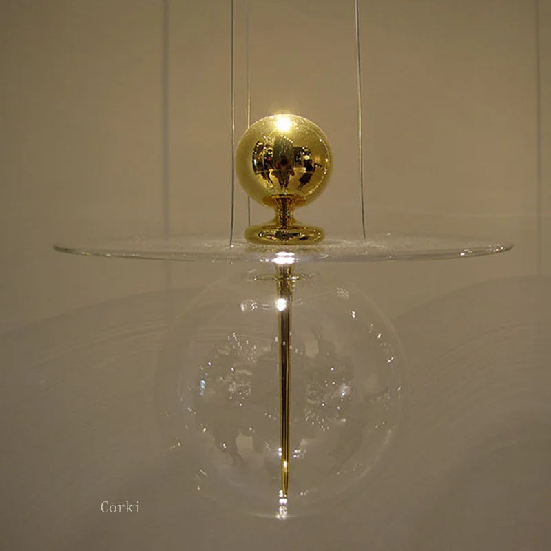 suspension en verre design nordique pour intérieur décoratif - vue 6 sur 8