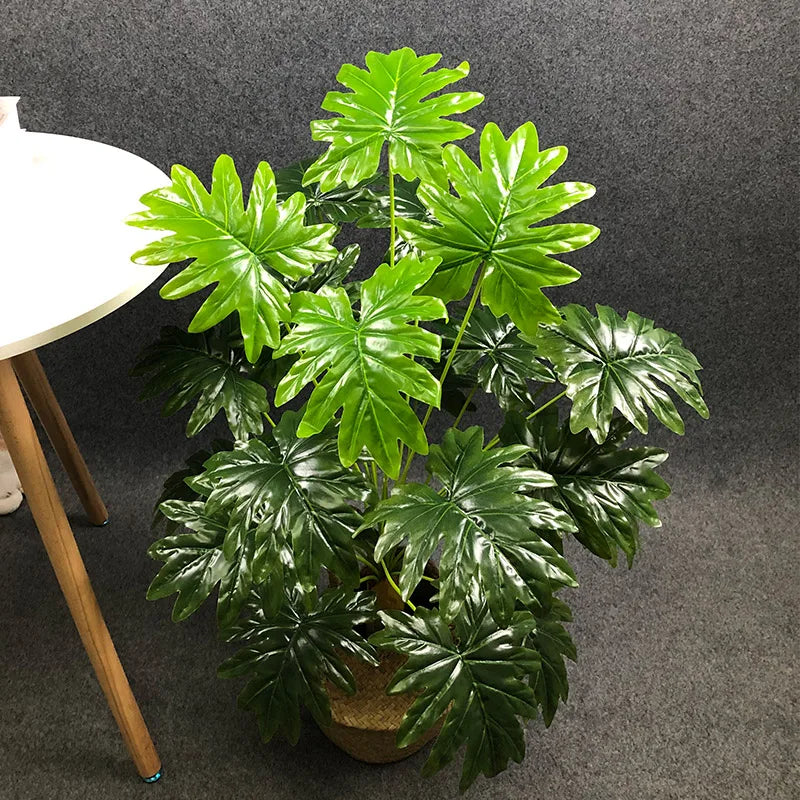 grandes plantes artificielles avec feuilles de palmier décoratives - vue 9 sur 12