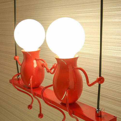 Moderne Wandleuchte aus Eisen humanoides Design dekorative Innenleuchte - vue 3 sur 18