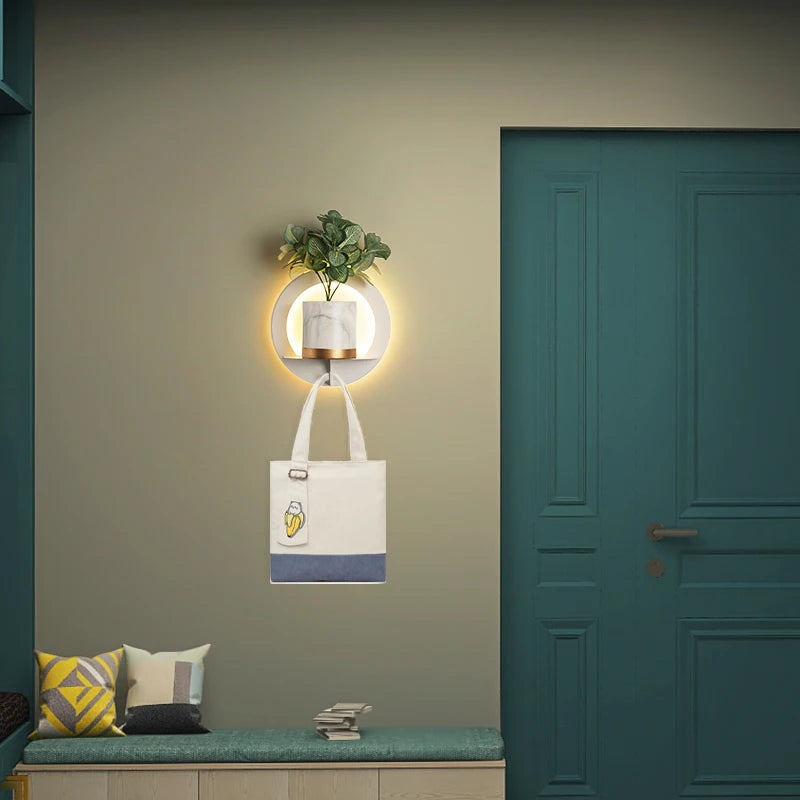 applique murale led moderne économie d'énergie étagère nordique - vue 4 sur 18