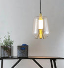 Vintage-Pendelleuchte aus Glas im nordischen Design kreativ