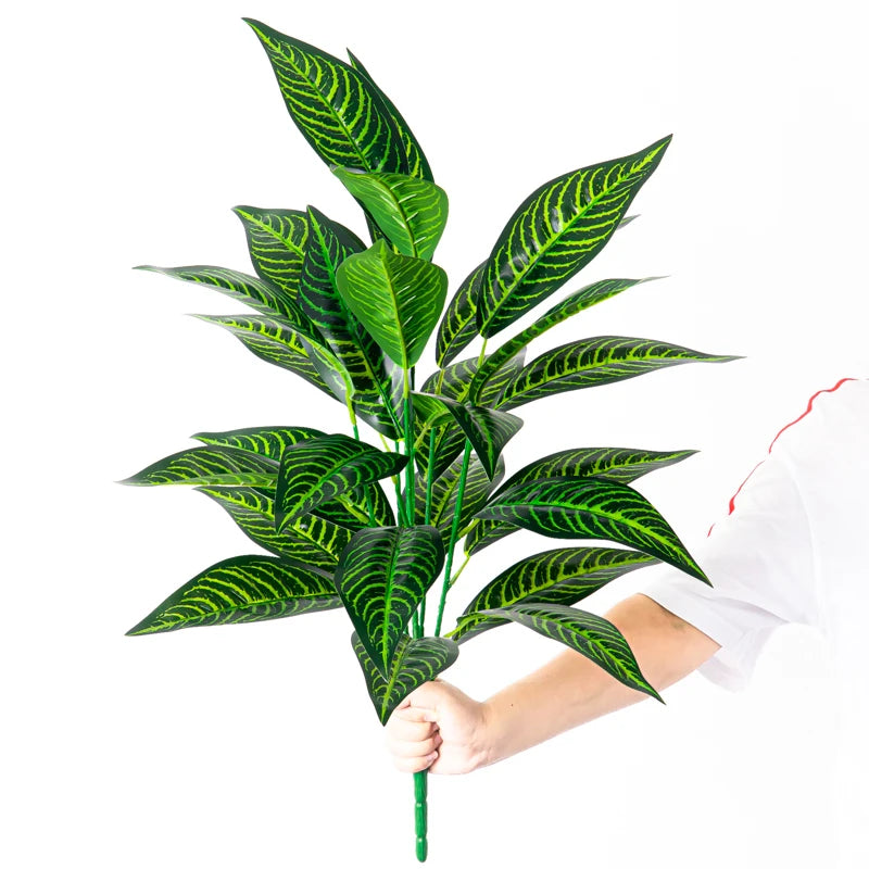 plantes artificielles feuillage tropical magnolia bambou décoration intérieure - vue 12 sur 13
