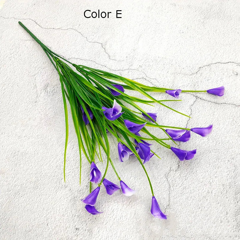 bouquet de 25 têtes de mini calla artificiel décoration florale élégante - vue 12 sur 12