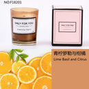 bougie parfumée romantique en cire de soja artisanale avec huiles essentielles
