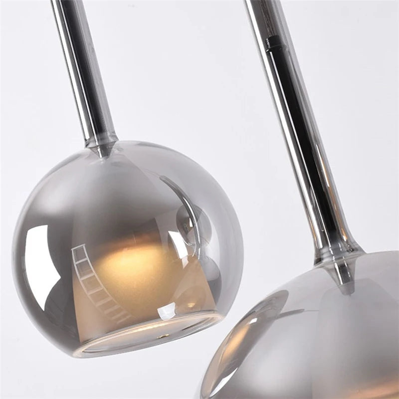 Moderne Pendelleuchte aus Glas im nordischen Design für elegantes Interieur - vue 3 sur 9