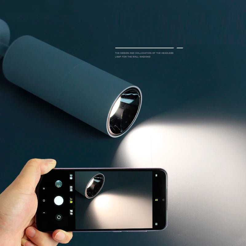 lampe led sur rail en aluminium pour magasin - vue 4 sur 6