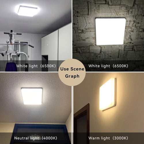 plafonnier led moderne carré pour intérieur design élégant - vue 6 sur 18