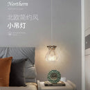 LED-Pendelleuchte aus goldenem Kristall im modernen nordischen Design