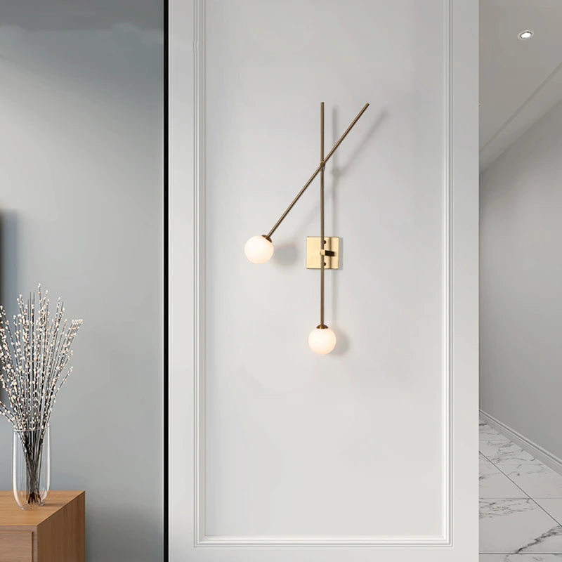 applique murale minimaliste en verre pour intérieur moderne - vue 7 sur 8