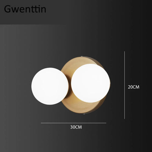 Moderne LED-Wandleuchte aus Glas für die Innendekoration - vue 9 sur 10
