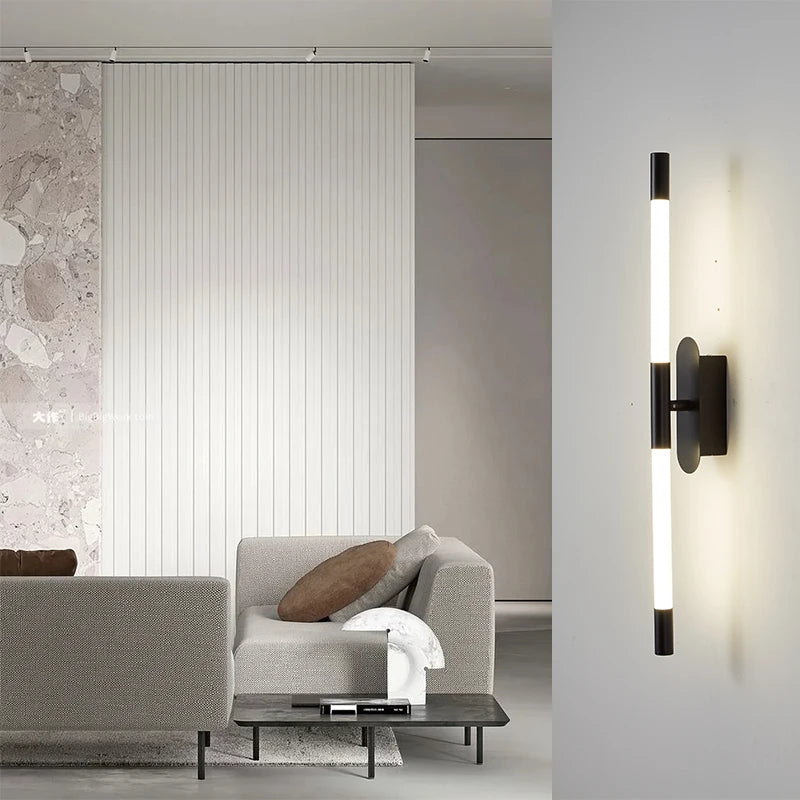 applique murale LED moderne décorative design nordique rotative - vue 4 sur 8
