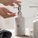 accessoires de salle de bain en céramique blanche design nordique