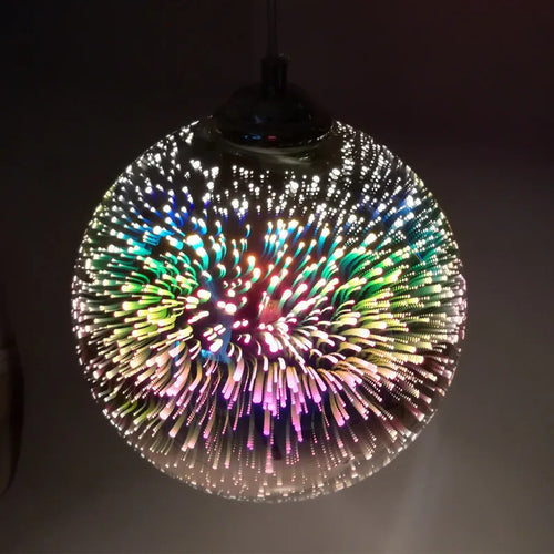 Moderne LED-Pendelleuchte nordisches Design dekorativ Feuerwerk - vue 3 sur 9