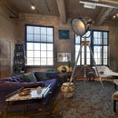 Retro-industrielle Stehleuchte für Café, Büro und Bar