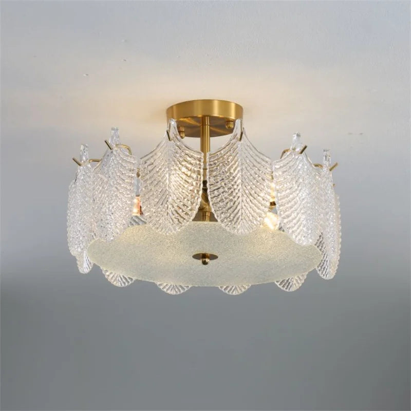plafonnier en verre design moderne pour intérieur élégant - vue 7 sur 9