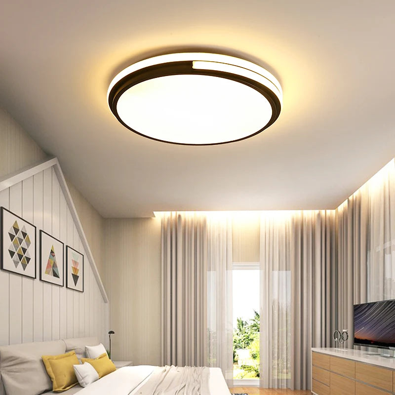 plafonnier led rond avec luminosité réglable pour intérieur - vue 3 sur 8