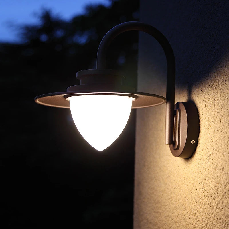 Außenwandleuchte Terrassenlampe 110V wasserdichte Gartenleuchte für Eingang und Veranda - vue 4 sur 7