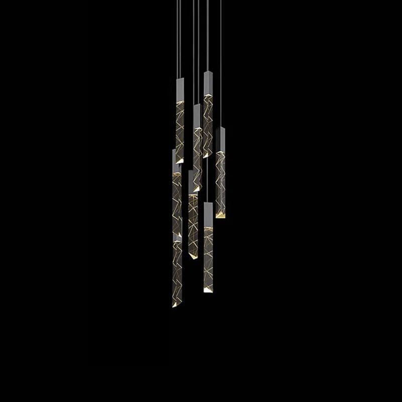lustre moderne en cristal pour décoration intérieure élégante - vue 2 sur 15