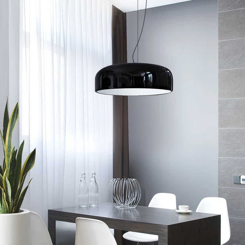suspension moderne en aluminium luminaire rond pour intérieur - vue 9 sur 8