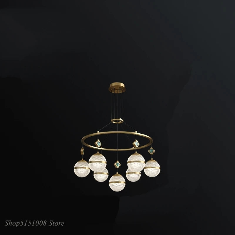 lustre en cristal minimaliste moderne de luxe 2021 - vue 5 sur 4