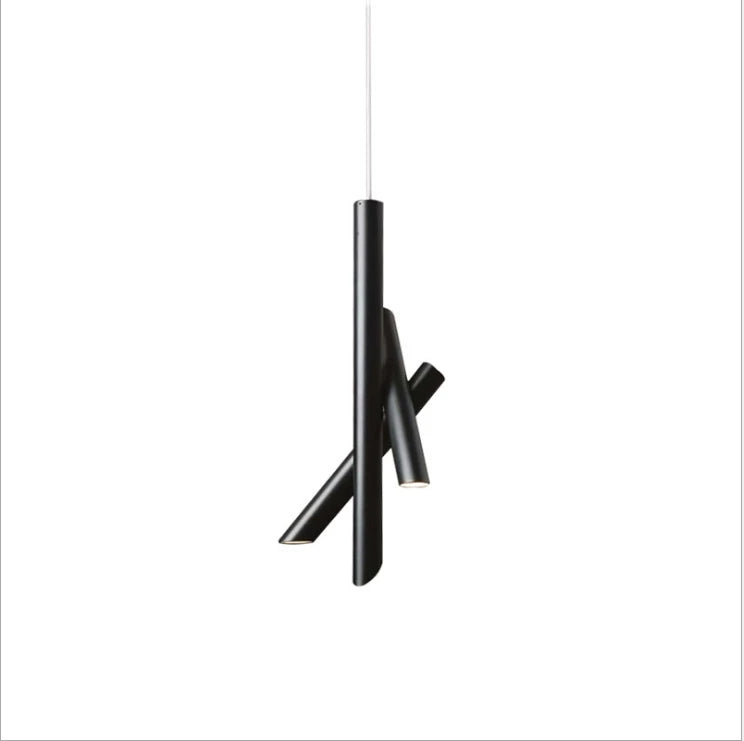 Moderne Pendelleuchte aus Metall mit kreativem Röhrendesign für den Innenbereich