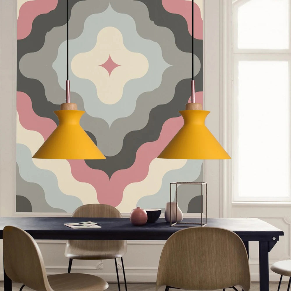 lustre led moderne nordique suspendu pour éclairage intérieur - vue 4 sur 7